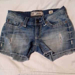 BKE Sabrina‎ Distressed Denim Jeans Shorts 25